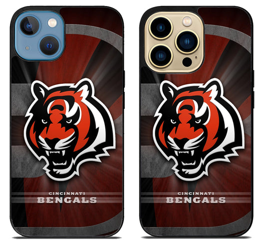 Cincinnati Bengals Logo Wallpaper iPhone 14 | 14 Plus | 14 Pro | 14 Pro Max Case