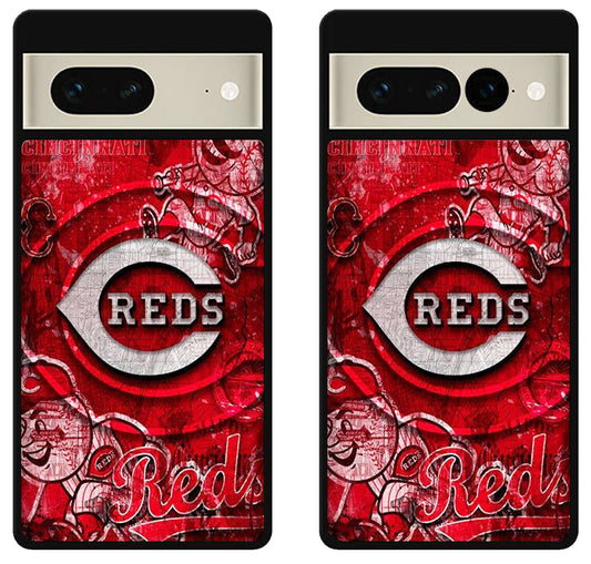 Cincinnati Reds Background Google Pixel 7 | 7 Pro Case