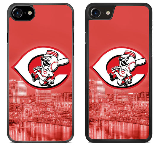 Cincinnati Reds Background iPhone SE 2020 | iPhone SE 2022 Case