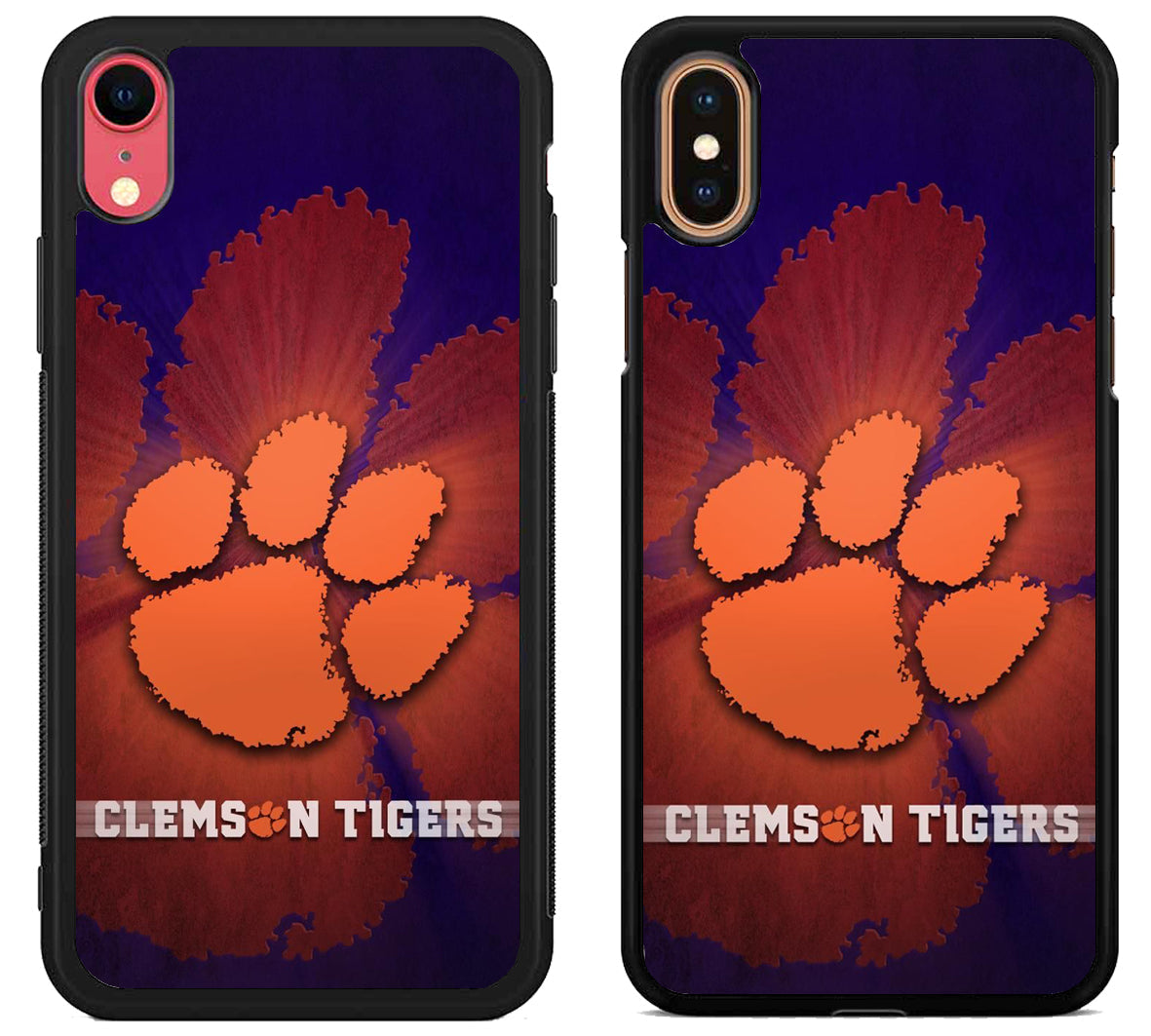Clemson Tigers Background iPhone X | XS | XR | XS Max Case