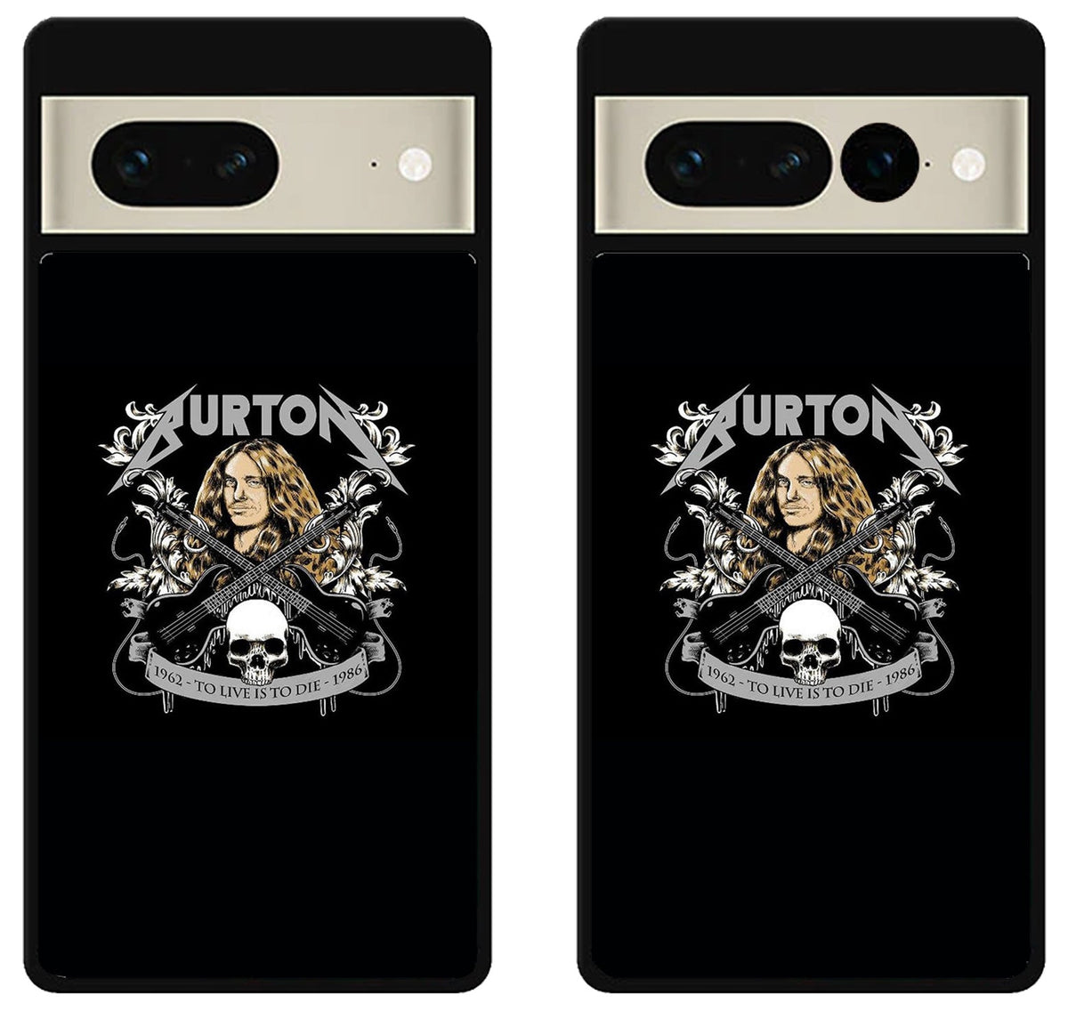 Cliff Burton Metallica Black Google Pixel 7 | 7 Pro Case