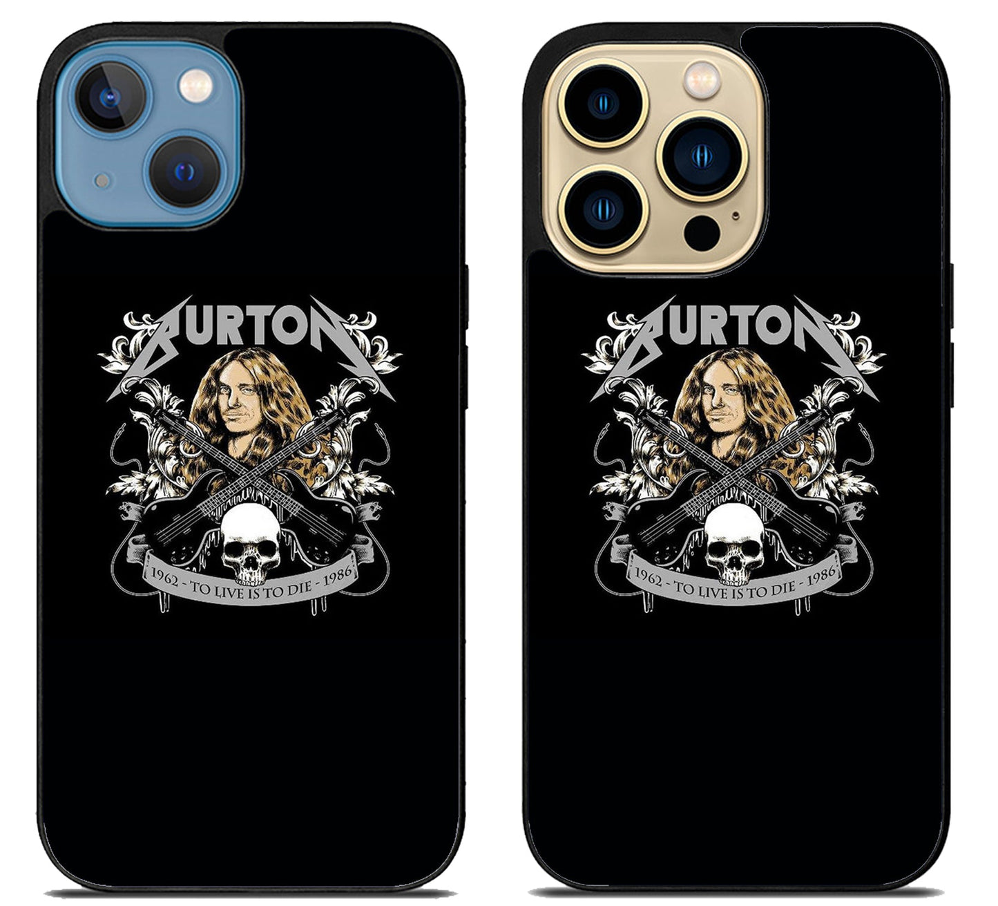 Cliff Burton Metallica Black iPhone 14 | 14 Plus | 14 Pro | 14 Pro Max Case