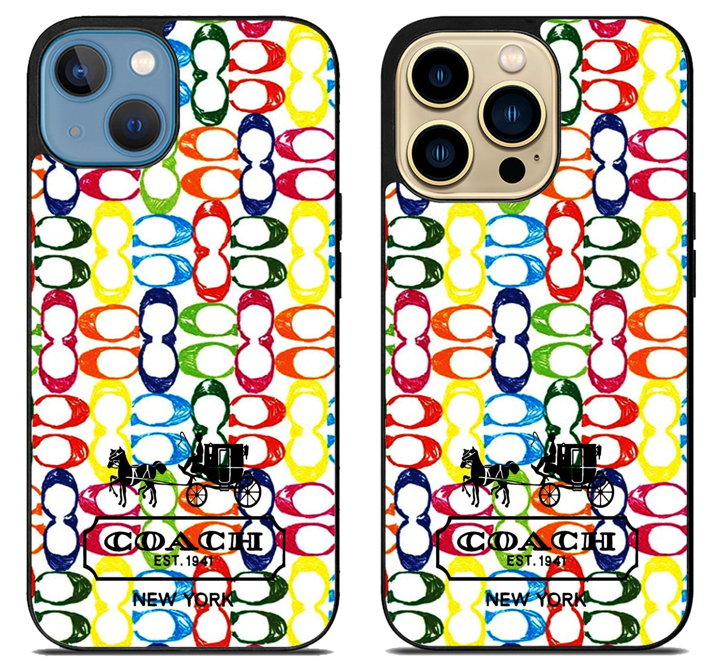Coach Colorfull Logo iPhone 14 | 14 Plus | 14 Pro | 14 Pro Max Case