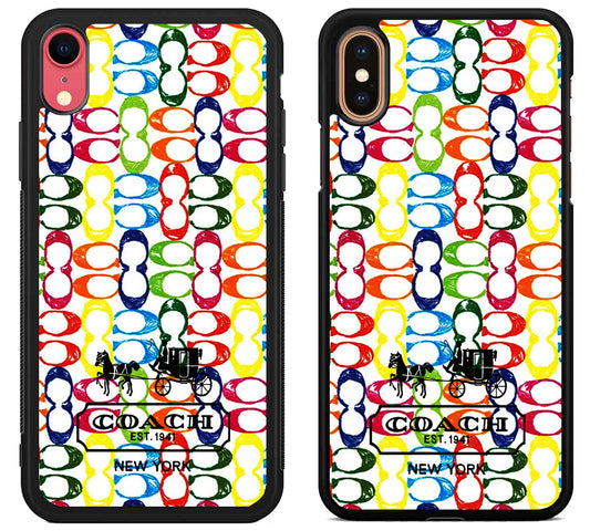 Coach Colorfull Logo iPhone X | XS | XR | XS Max Case