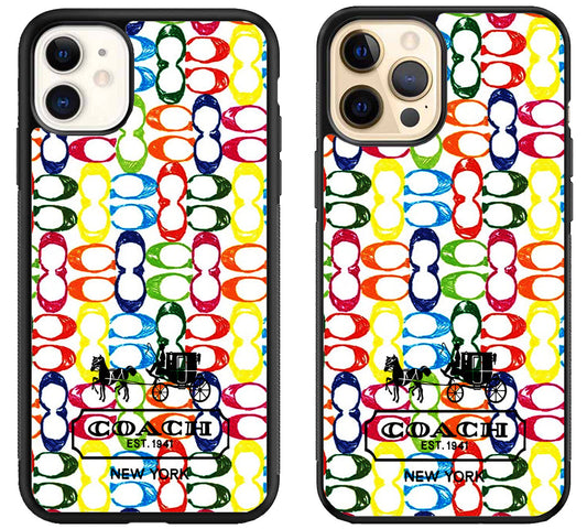 Coach Colorfull Logo iPhone 12 | 12 Mini | 12 Pro | 12 Pro Max Case