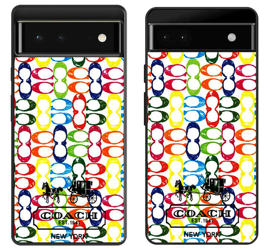 Coach Colorfull Logo Google Pixel 6 | 6A | 6 Pro Case
