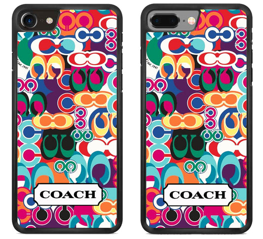 Coach Colorfull Pattern iPhone 8 | iPhone 8 Plus Case