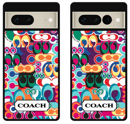 Coach Colorfull Pattern Google Pixel 7 | 7 Pro Case
