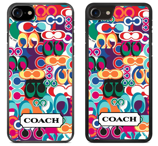 Coach Colorfull Pattern iPhone SE 2020 | iPhone SE 2022 Case