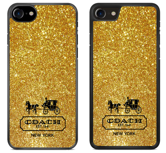 Coach Golden Sparkly iPhone SE 2020 | iPhone SE 2022 Case