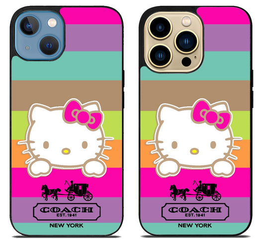Coach Hello Kitty iPhone 14 | 14 Plus | 14 Pro | 14 Pro Max Case