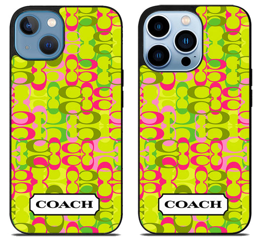 Coach Logo Pattern iPhone 13 | 13 Mini | 13 Pro | 13 Pro Max Case