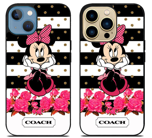 Coach Polkadot Minnie Mouse iPhone 14 | 14 Plus | 14 Pro | 14 Pro Max Case