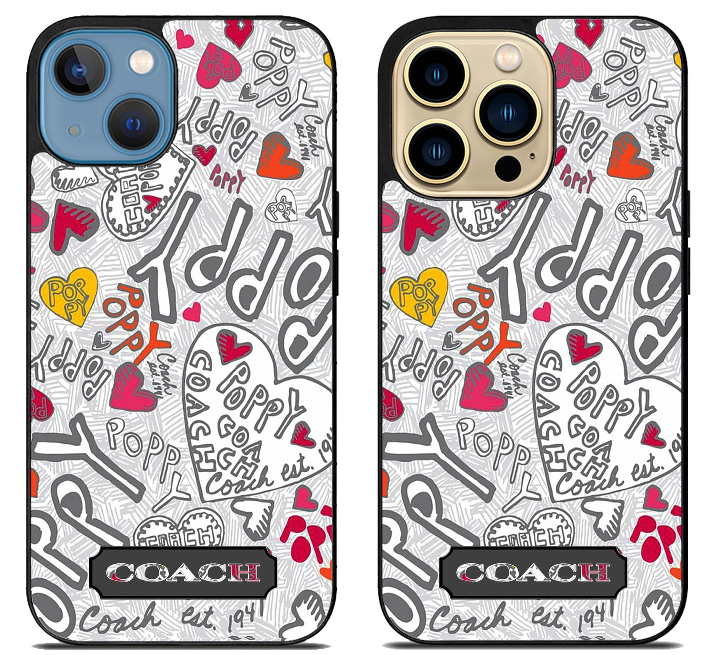 Coach Poppy Pattern iPhone 14 | 14 Plus | 14 Pro | 14 Pro Max Case