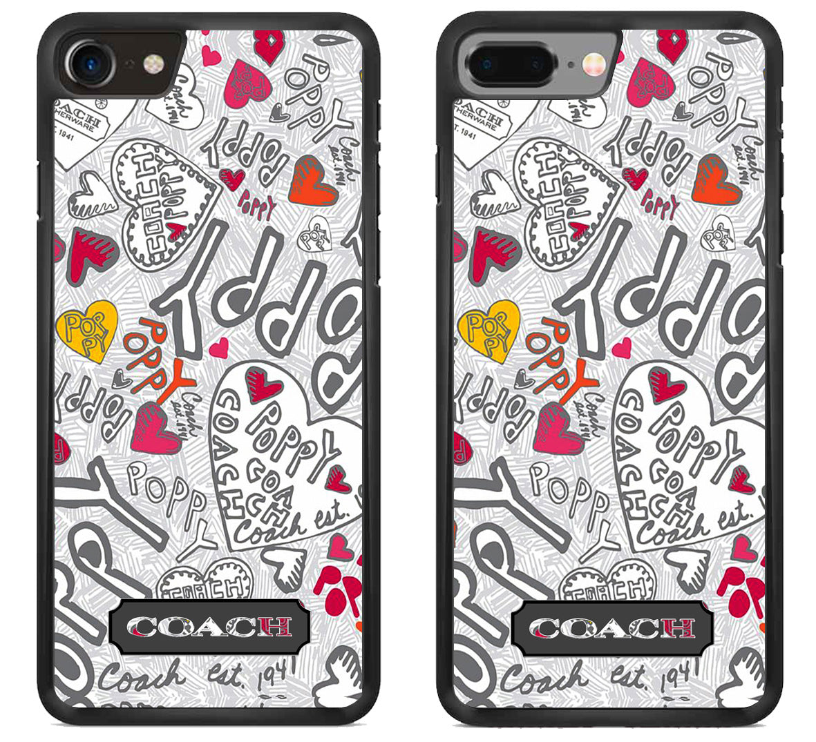 Coach Poppy Silver iPhone 8 | iPhone 8 Plus Case