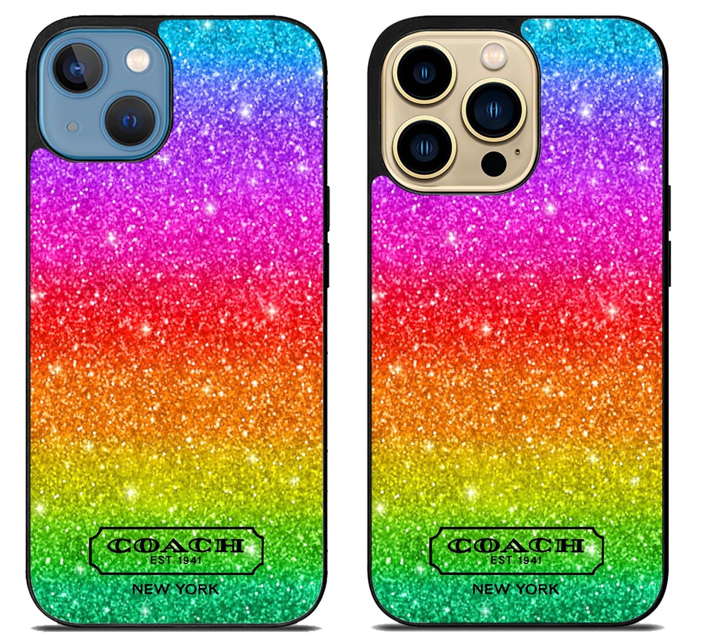 Coach Sparkly Colorfull iPhone 14 | 14 Plus | 14 Pro | 14 Pro Max Case