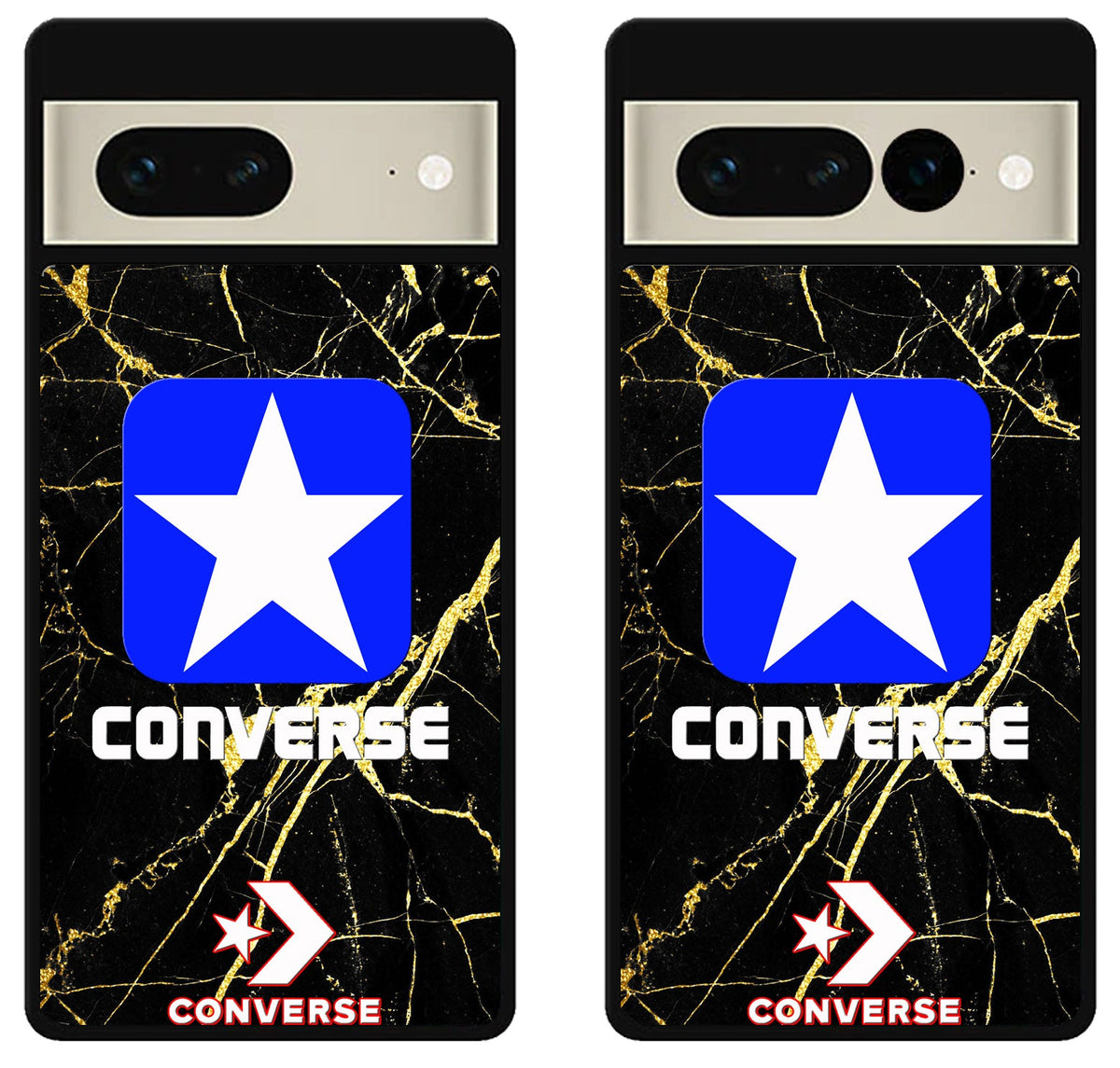 Converse Black Marble Google Pixel 7 | 7 Pro Case