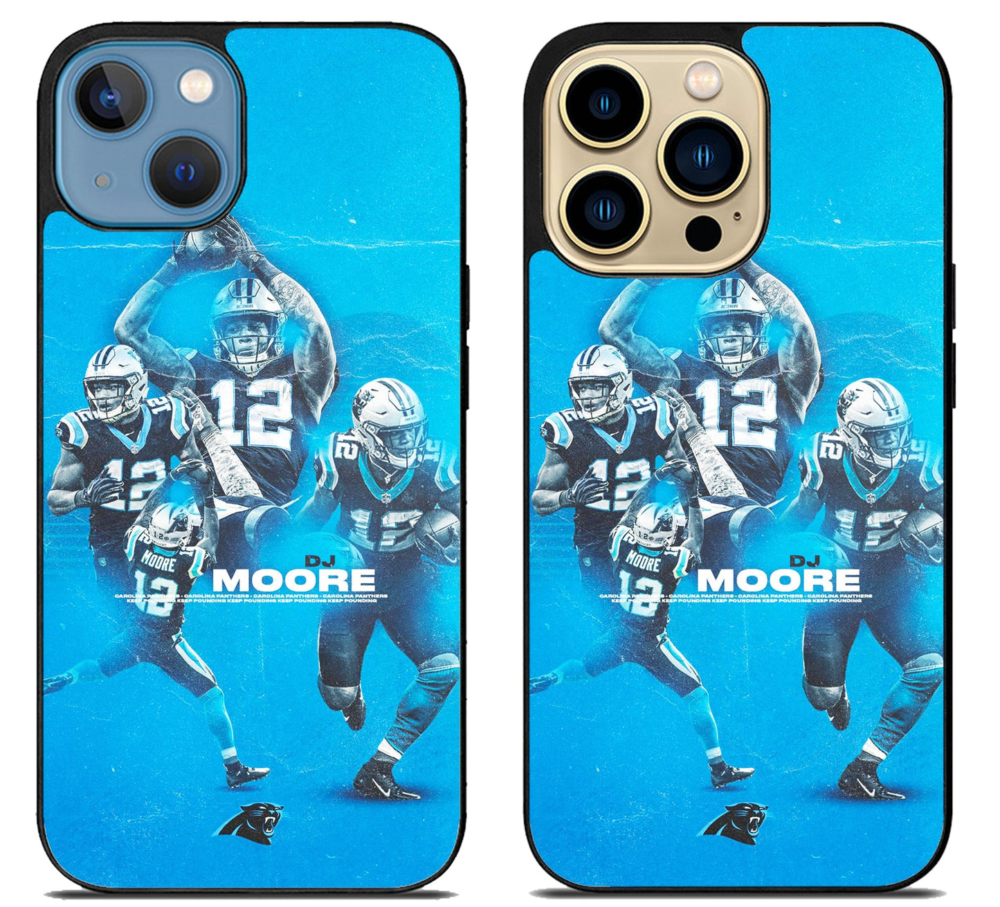 DJ Moore Carolina Panthers iPhone 14 | 14 Plus | 14 Pro | 14 Pro Max Case