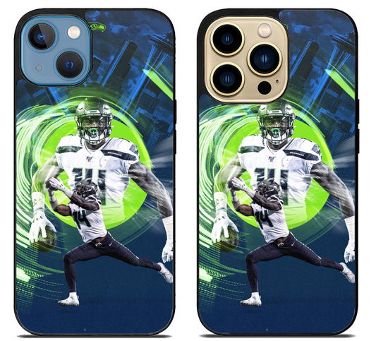 DK Metcalf Seattle Seahawks Background iPhone 14 | 14 Plus | 14 Pro | 14 Pro Max Case