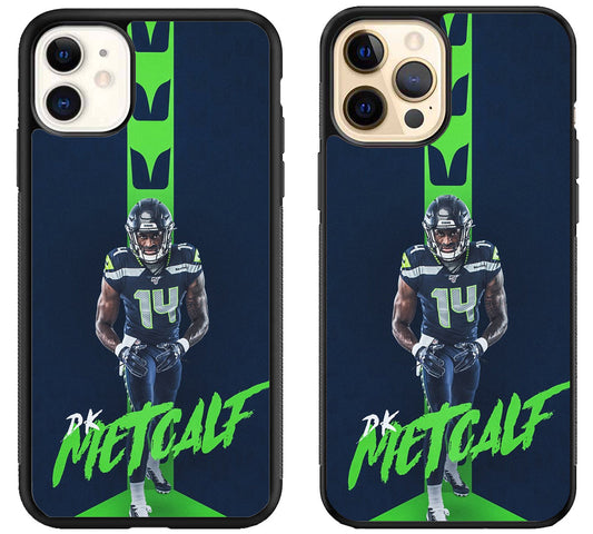 DK Metcalf Seattle Seahawks iPhone 12 | 12 Mini | 12 Pro | 12 Pro Max Case