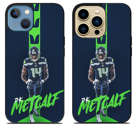DK Metcalf Seattle Seahawks iPhone 14 | 14 Plus | 14 Pro | 14 Pro Max Case