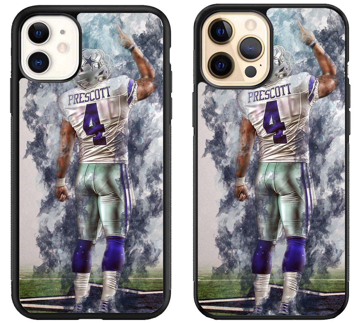 Dak Prescott Dallas Cowboys Artwork iPhone 12 | 12 Mini | 12 Pro | 12 Pro Max Case