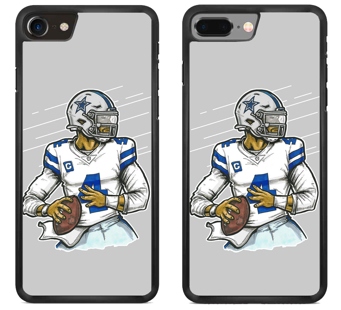 Dallas Cowboys Dak Prescott Artwork iPhone 8 | iPhone 8 Plus Case
