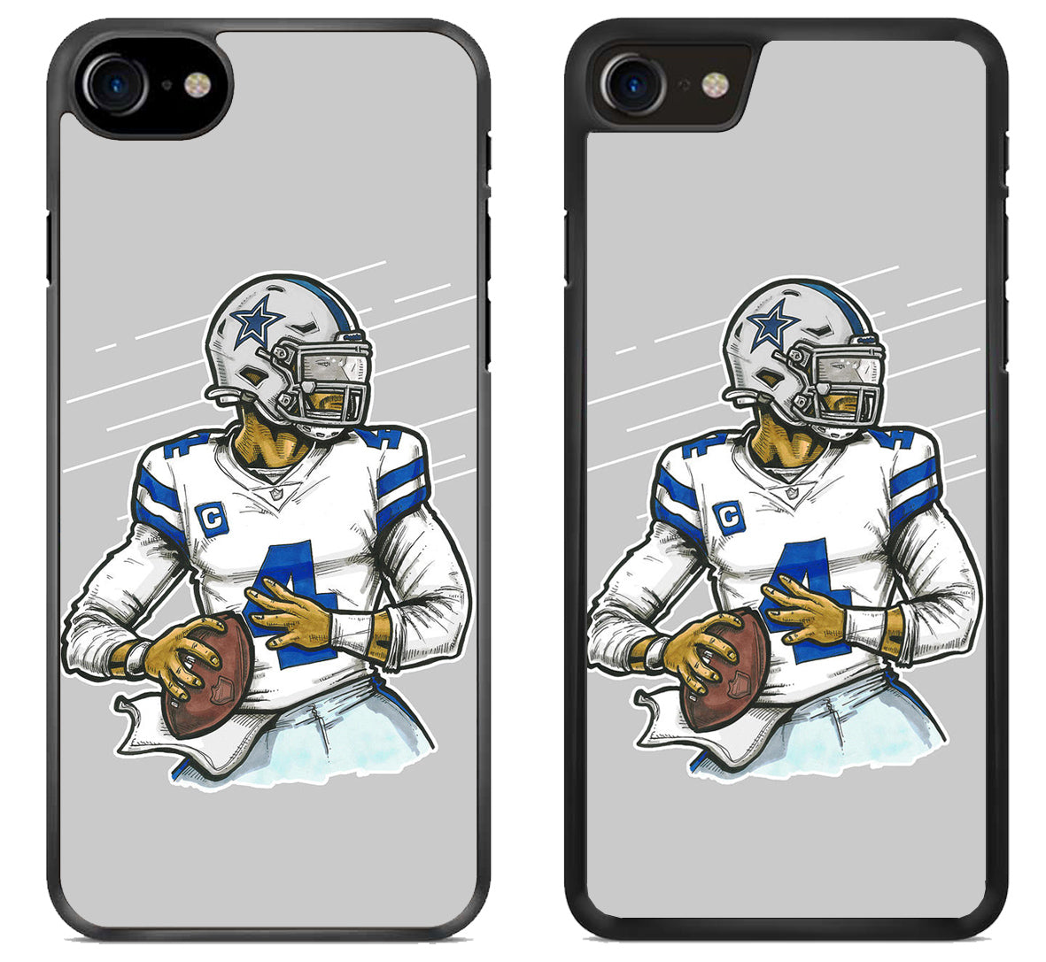 Dallas Cowboys Dak Prescott Artwork iPhone SE 2020 | iPhone SE 2022 Case
