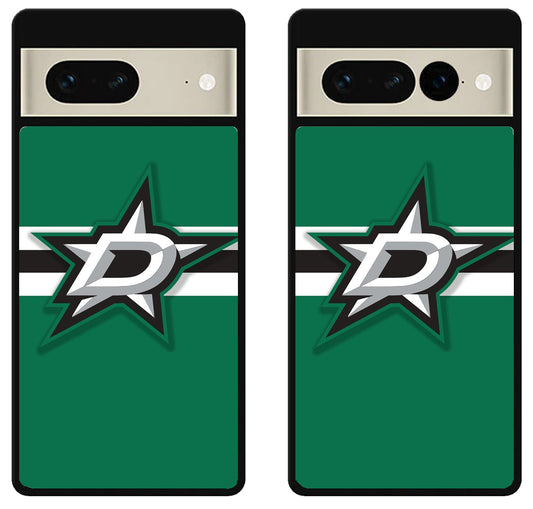 Dallas Stars Logo Stripe Google Pixel 7 | 7 Pro Case