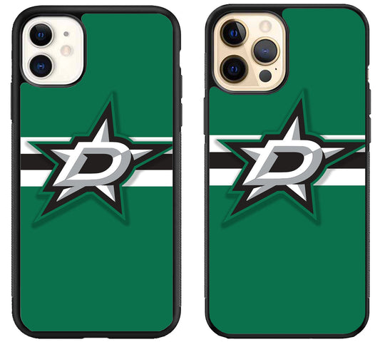 Dallas Stars Logo Stripe iPhone 12 | 12 Mini | 12 Pro | 12 Pro Max Case