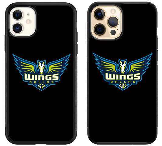 Dallas Wings Black iPhone 12 | 12 Mini | 12 Pro | 12 Pro Max Case