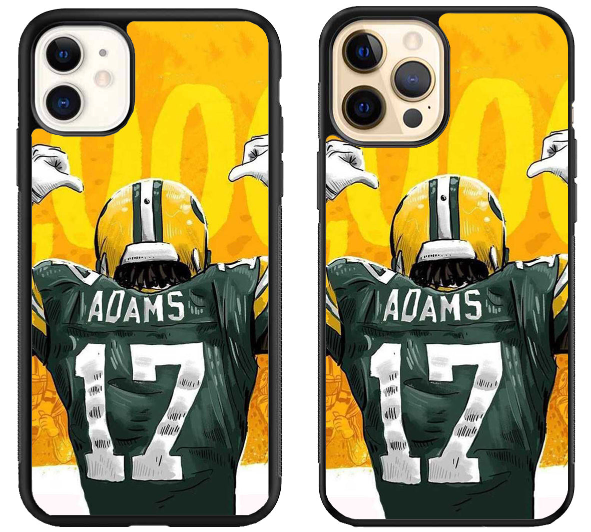 Davante Adams Background iPhone 12 | 12 Mini | 12 Pro | 12 Pro Max Case