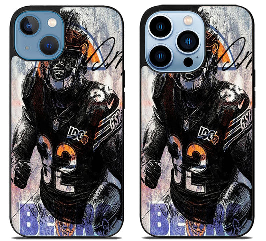 David Montgomery Chicago Bears Artwork iPhone 13 | 13 Mini | 13 Pro | 13 Pro Max Case