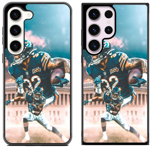 David Montgomery Chicago Bears Background Samsung Galaxy S23 | S23+ | S23 Ultra Case
