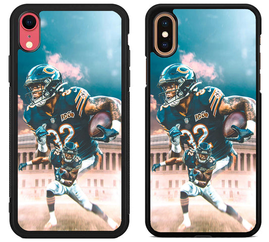 David Montgomery Chicago Bears Background iPhone X | XS | XR | XS Max Case