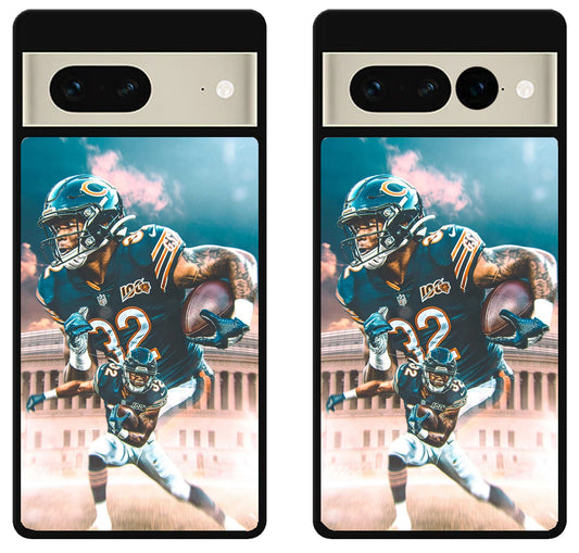 David Montgomery Chicago Bears Background Google Pixel 7 | 7 Pro Case