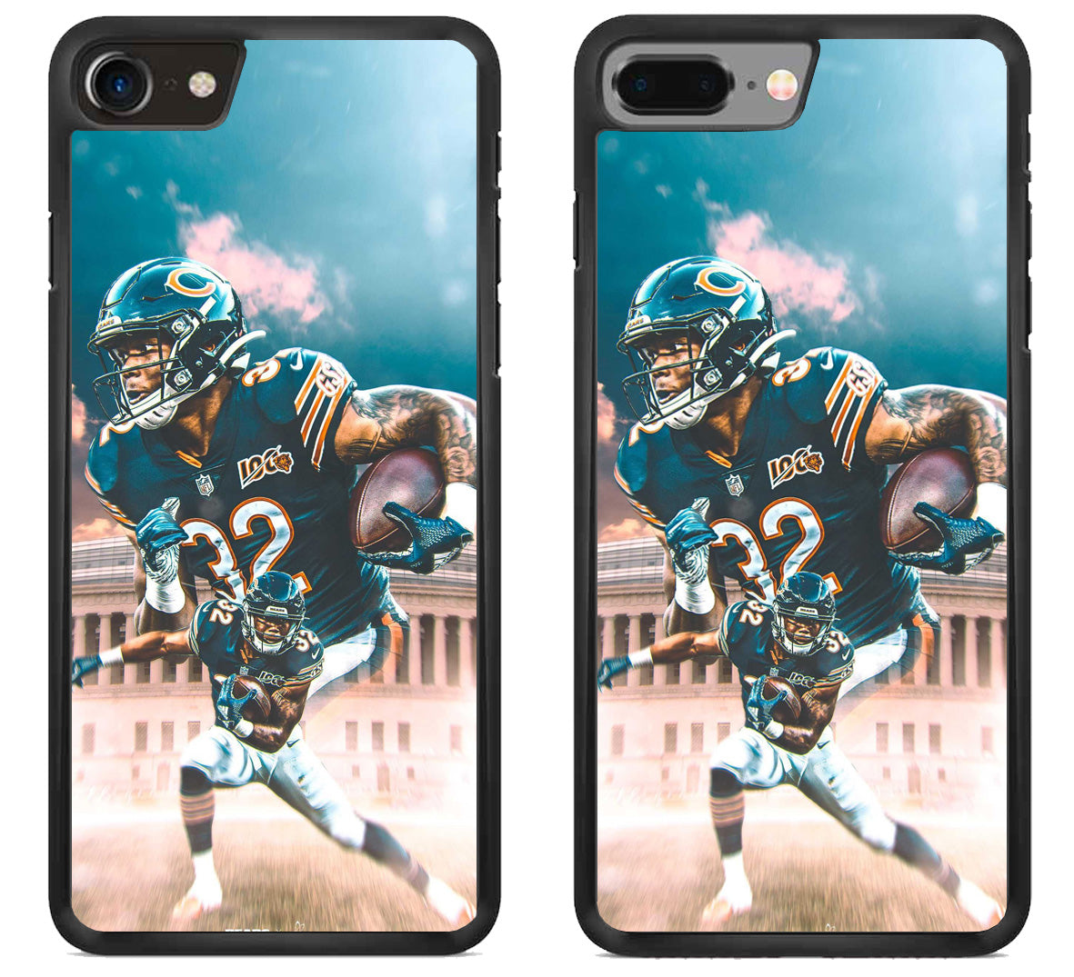 David Montgomery Chicago Bears Background iPhone 8 | iPhone 8 Plus Case