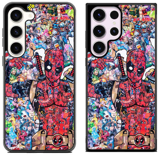 Deadpool Collage Comics Samsung Galaxy S23 | S23+ | S23 Ultra Case