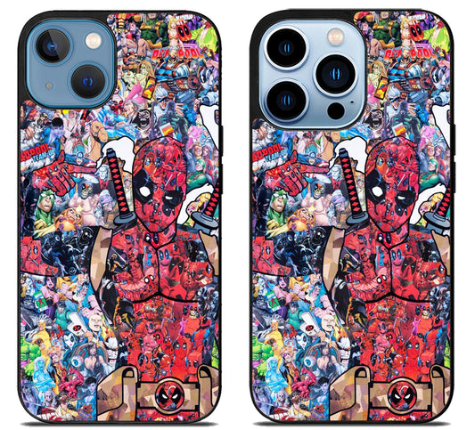 Deadpool Collage Comics iPhone 13 | 13 Mini | 13 Pro | 13 Pro Max Case