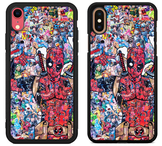 Deadpool Collage iPhone X | Xs | Xr | Xs Max Case