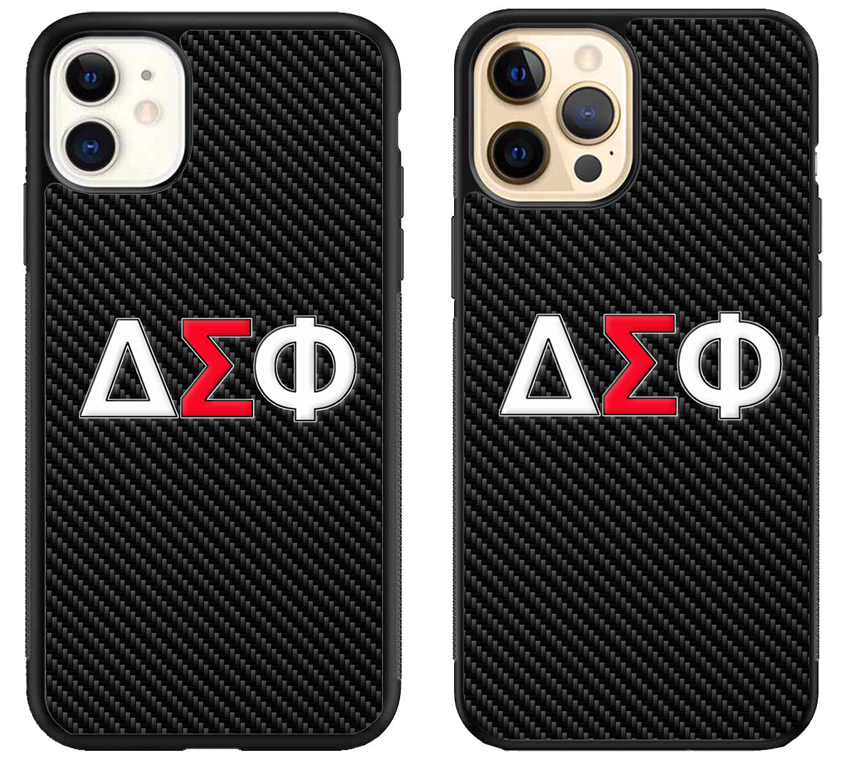 Delta Sigma Phi Carbon iPhone 12 | 12 Mini | 12 Pro | 12 Pro Max Case