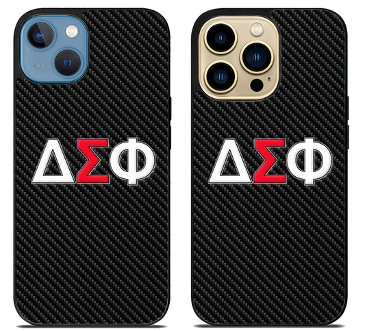Delta Sigma Phi Carbon iPhone 14 | 14 Plus | 14 Pro | 14 Pro Max Case