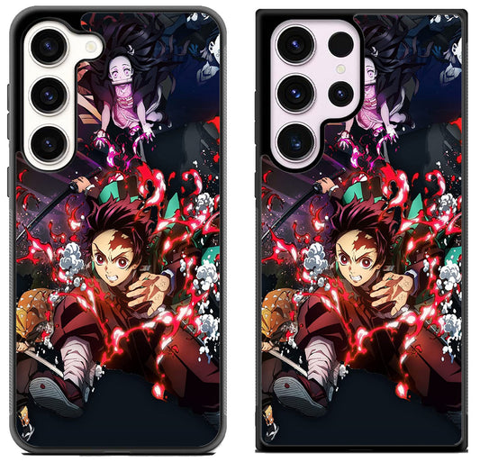 Demon Slayer Background Samsung Galaxy S23 | S23+ | S23 Ultra Case