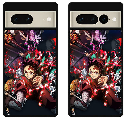 Demon Slayer Background Google Pixel 7 | 7 Pro Case