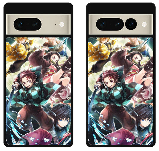 Demon Slayer Collage Google Pixel 7 | 7 Pro Case