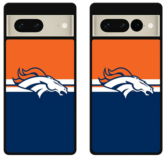 Denver Broncos Color Striped Google Pixel 7 | 7 Pro Case