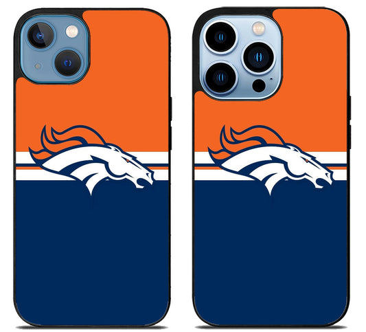 Denver Broncos Color Striped iPhone 13 | 13 Mini | 13 Pro | 13 Pro Max Case
