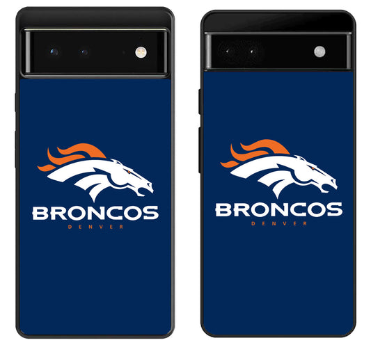 Denver Broncos Logo Blue Google Pixel 6 | 6A | 6 Pro Case