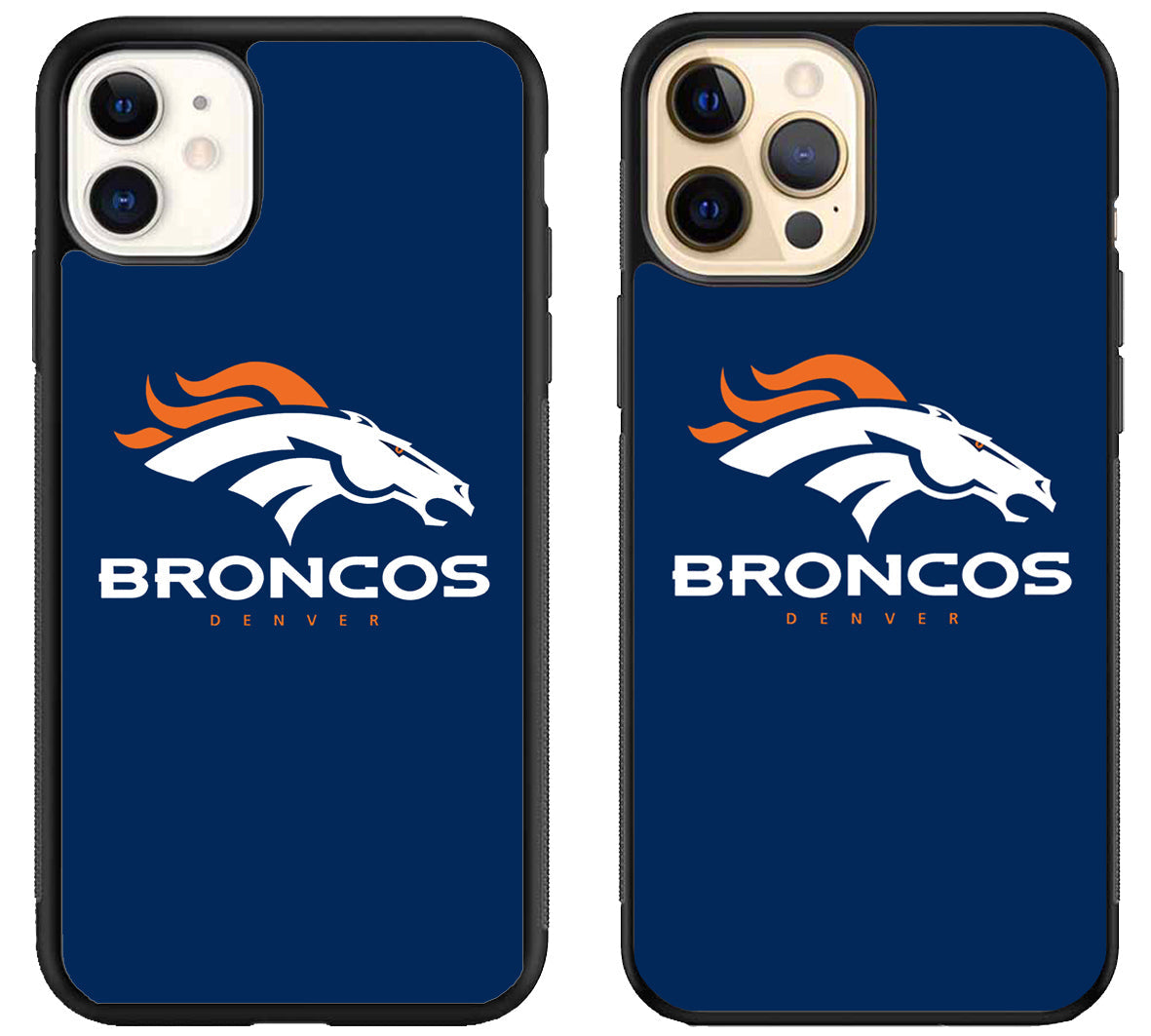 Denver Broncos Logo Blue iPhone 12 | 12 Mini | 12 Pro | 12 Pro Max Case