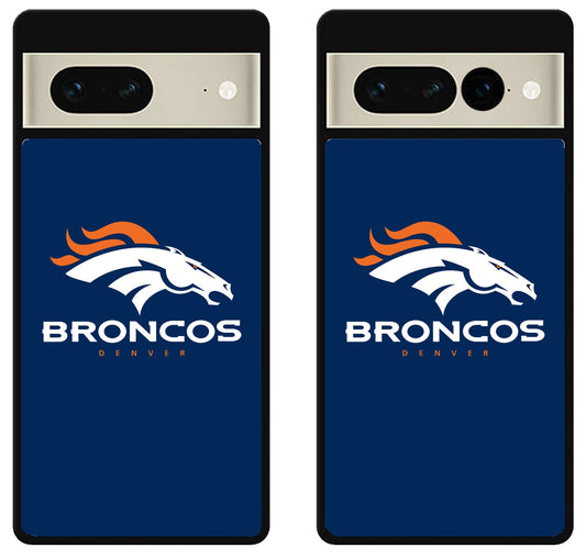 Denver Broncos Logo Blue Google Pixel 7 | 7 Pro Case